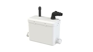 Aquasani Pump - Pompe de Relevage Eaux Usées, 250W, Relevage Vertical 4m, Horizontal 40m, Connexions Douche, Lavabo, Lave-Linge, Compacte et Facile à Installer, Fabrication Française, Garantie 3 Ans