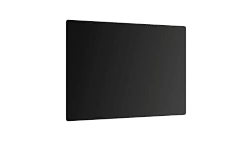 ALLboards Plaque de Protection en Verre Trempé Universel et Multifonction 60x52cm avec Style Noir Sombre, Planche à Découper, Plateau en Verre