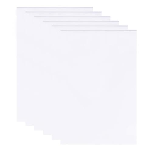 TRKETK Pack de 6 Panneaux en Mousse Blanche, 3 mm Panneau d'Affichage en Mousse Rectangulaire de 30 x 20 cm Panneau de Montage en Feuille de PVC pour Montage Artisanat Affichage le Bricolage