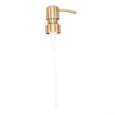 Honseadek Tête de pompe en acier inoxydable pour distributeur de savon liquide et lotion (C) - Distributeur de savon et lotion - Pompe - Or brossé
