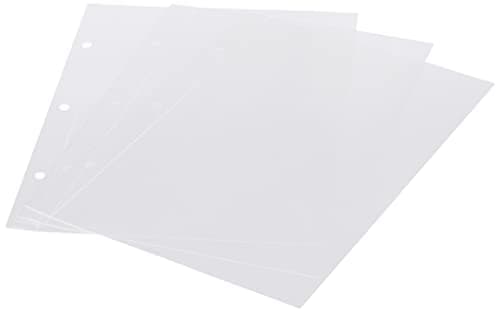 Artemio 18001005 6 Pochettes recharges pour farde de Rangement pour tampons Transparents 18001002, Plastique, Multicolore, 16X24cm