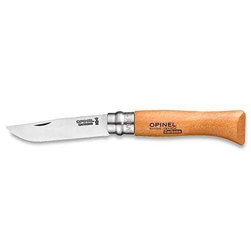 Couteau lame acier carbone Opinel - n°8 - Longueur lame 8,5 cm