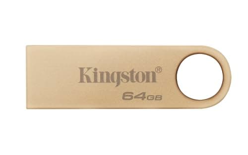 Kingston DataTraveler SE9 Gen 3 - 64Go 220MB/s - Métal - Clé USB 3.2 Gen 1 - Dorée