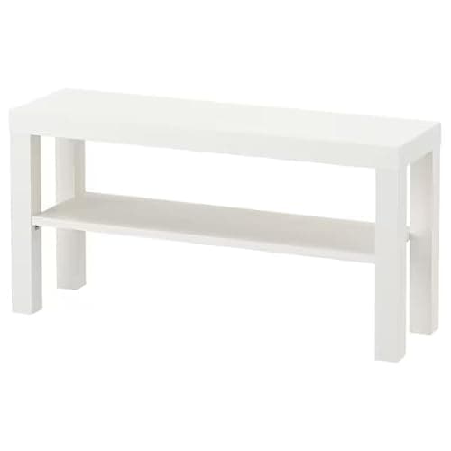 IKEA Lack Meuble TV Blanc 90 x 26 cm, Bois, Breite: 90 cm Tiefe: 26 cm Höhe: 45 cm
