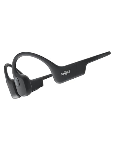 SHOKZ OpenRun Casque à Conduction osseuse, écouteurs Bluetooth Oreilles Libres pour Le Sport avec Micro, Casque sans Fil étanche IP67, 8 Heures d'autonomie, USB-C, Bandeau de Sport, Comet Grey