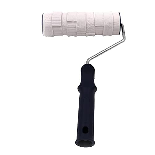 Rouleau de texture en béton de 20,3 cm avec poignée, imitation brique, cylindre de gaufrage, rouleau de peinture pour mur décoratif pour murs