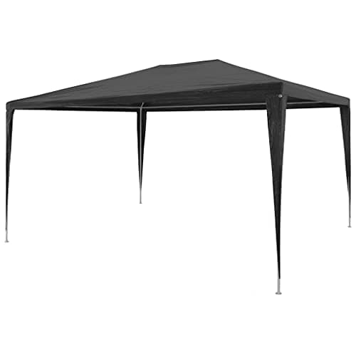 vidaXL Tente de Réception 3x4m PE Anthracite Jardin Terrasse Tonelle Pavillon