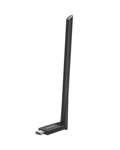 BrosTrend AX900 Clé WiFi 6 Puissante, Cle WiFi USB pour PC Double Bande 5GHz 600Mbps + 2.4G 286Mbps, Antenne Wi-Fi PC à Gain Élevé 6dBi, Clef sans Fil Dongle Adaptateur Compatible avec Windows 11/10/7