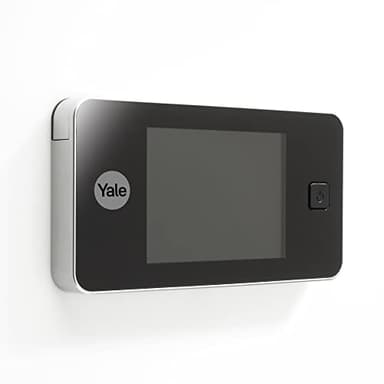 Yale Judas électronique numérique 45-0500-1432-00-0201, Argent, Live View, caméra de Haute qualité, Angle de Vision 105°, remplace Le Judas de Porte mécanique