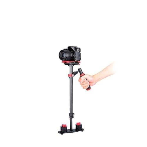 Stabilisateur Portable S60T avec Plaque de Libération Rapide pour Les Caméras en Bleu (Rouge)