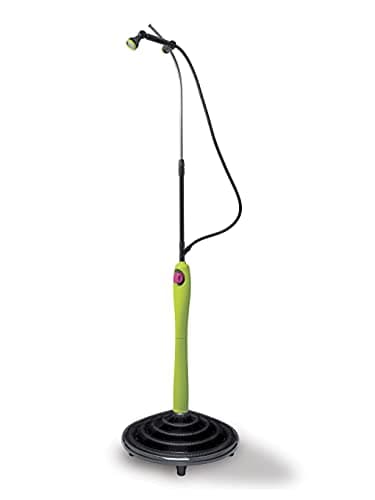 Douche solaire G.F. GARDEN Sunny Style Premium, douche de jardin, piscine, pour une utilisation en extérieur, également idéale pour les vacances et le camping, avec mélangeur pour eau chaude et froide, couleur vert citron