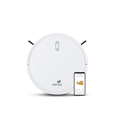 Senya aspirateur Robot Laveur My Little Robot SYCN-VC009, connecté en WiFi et Programmable Via Application/télécommande, 2000Pa, 120mins pour Tapis et sols durs, Silencieux <60 DB, idéal pour Poils…