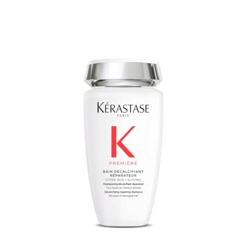 KÉRASTASE Première - Bain Décalcifiant Réparateur - Shampoing Crémeux - Répare La Fibre En Profondeur - Formule Innovante À L'Acide Citrique & Glycine - Sans Sulfate - Cheveux Abîmés - 250 ml