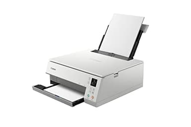 Canon PIXMA TS6351a Imprimante A4 Recto Verso à 5 Cartouches séparées WiFi avec écran, Multifonction (imprimante Photo Maison Scan Copie) pour PC et Smartphone, Blanc