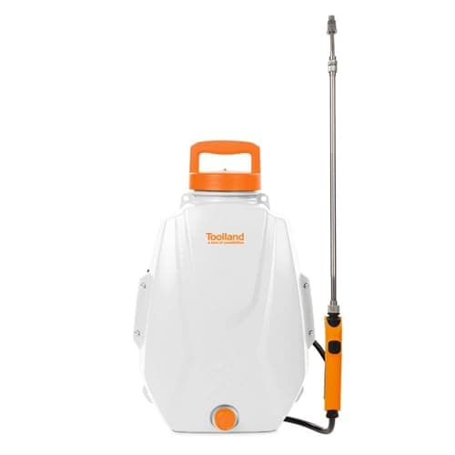 Toolland Pulvérisateur à Dos/à Pression électrique 12L, pulvérisateur de Jardin à Batterie Rechargeable, Lance télescopique, buse réglable, bandoulières rembourrées, pour arrosage, désherbage et