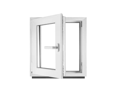 Fenêtre en PVC blanc double vitrage 4/24/4 LxH 50 x 50 cm d'ouverture Gauche Toutes les tailles 500 x 500 mm Oscillo-battant 1 vantail - BauPlaza