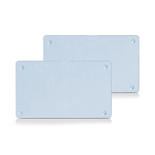 Zeller 26204 Set de 2 Planches à découper Verre de Sécurité Transparent 25 x 15 x 8 cm