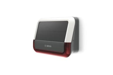 Bosch Smart Home Sirène Extérieure, Système d’alarme Sans Fil avec Panneau Solaire, Alerte par Notification