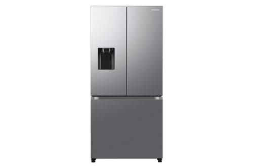 R�FRIG�RATEUR 3 PORTES 495L CLASSE E CONNECT� DISTRIBUTEUR EAU FABRIQUE GLACE PLATINUM INOX