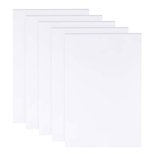BENECREAT 5 Feuilles 3mm Panneaux de Mousse Blanche 30x20cm Rectangle Mousse PVC Feuille Affiche Panneau de Montage pour Montage, Artisanat, modélisation, Art, Affichage, projets Scolaires
