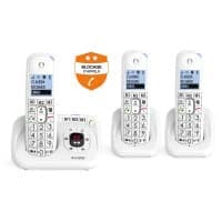 Alcatel Téléphone sans Fil, Dect XL785 Trio avec Répondeur, Grand Ecran et Grandes Touches