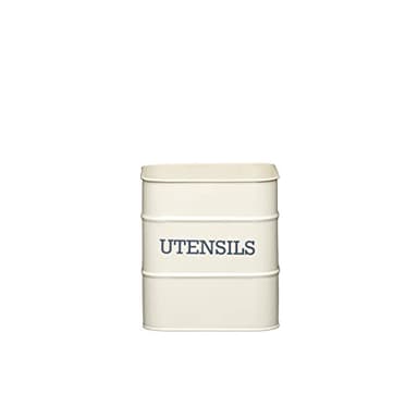 KITCHENCRAFT LNUTENCRE Boîte de Ustensiles, Acier, Crème