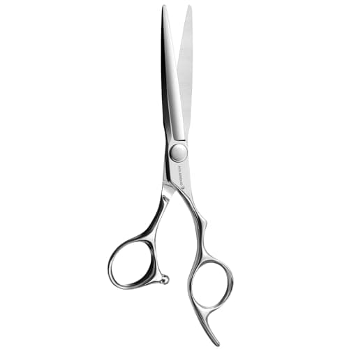 Professionnel Ciseaux de Coiffure AOLANDUO VG10 6 Pouces Professionnels - Acier VG10 Tranchant, Ciseaux Barbier Égalisateurs avec Design Ergonomique pour Coiffeurs & Stylistes Professionnels​