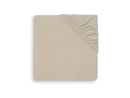 Jollein Drap-Housse en Jersey, 120 cm Longueur x 60 cm Largeur, Nougat