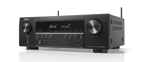 Denon AVR-S660H Amplificateur AV Home Cinéma 5.2 Canaux avec Son 3D, HDMI 8K, Bluetooth, WiFi, AirPlay 2, HEOS Multiroom, Compatible Alexa - Noir