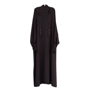 Abaya Femme Dubai Luxe Grande Taille,Robe De Soiree Femme Longue Musulmane À Manches Longues Vêtements Ethnique Islamique Grande Taille Décontractée Couleur Unie avec Ceinture pour Le Ramadan