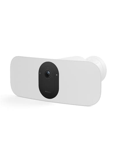 Arlo Floodlight 2K, Caméra de Surveillance Extérieure avec Projecteur WiFi Sans Fil, Autonomie de 6 mois, Lumière de 2000-3000 Lumen, Vision Nocturne Couleur, Détecteurs de Mouvement, Blanc