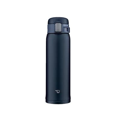 Zojirushi ZOJIRUSHI) Bouteille d'eau en acier inoxydable avec ouverture par simple pression Bleu marine 480 ml SM-SF48-AD
