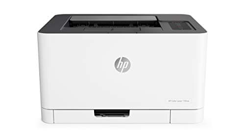 HP Color LaserJet 150nw, Imprimante à Fonction Unique A4, Impression Recto Verso Manuel en Couleur, 18 ppm, USB, Wi-Fi, Ethernet, Écran LCD à Icônes avec Clavier, Blanche