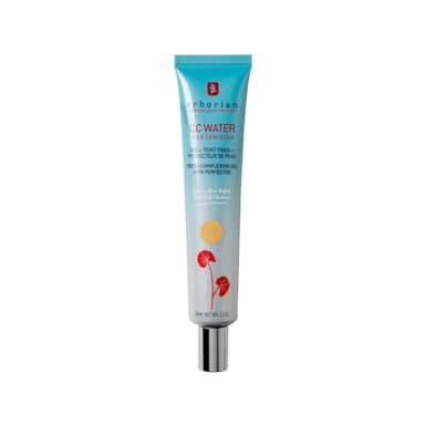 Erborian - Crème Teintée CC Water à la Centella Asiatica - Soin Visage Perfecteur de Peau avec Acide Hyaluronique - Texture Gel Ultra Légère et Fraîche - Soin Cosmétique Coréen - Doré 40 ml