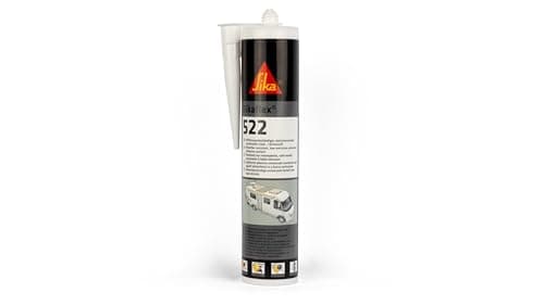 SIKA - Mastic multi-usages - Sikaflex 522, Gris - Pour caravane et camping-car - Collage et étanchéité - Résiste aux intempéries - Sans isocyanate - Faible émission - Intérieur et extérieur - 300ml