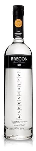 BRECON - Distilled Gin - 40% Alcool - Origine : Pays de Galles - Parfait en cocktail Gin Tonic - Notes de Réglisse & d'Agrumes - 70 cl