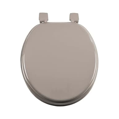 douceur d'intérieur, Abattant de Wc (37 x 47 cm) Vitamine Taupe, MDF