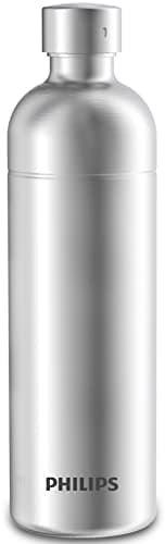 Philips Water Bouteille caboteur ADD917SST/10, compatible avec les machines à soda Philips, MÉTALLIQUE, capacité de 1 L
