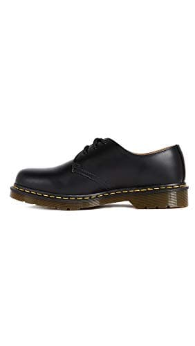 Dr. Martens 1461 59, Derby homme;mixte adulte - Noir (Black Smooth/Orange), 43 EU
