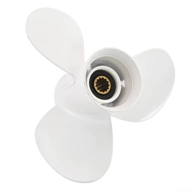 Jotekonoby Hélice de bateau à 3 lames en aluminium pour moteurs hors-bord Yamaha 25-60HP, 29,9 x 33,5 cm, PN 663-45945-02-EL, compatible avec les modèles 1994-2006 et plus