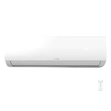 Cecotec Split Climatisation AirClima 12000 Smartfresh. 12000 BTU, Moteur CC, Pompe à chaleur, Télécommande, Affichage LED, Système Inverter, 5 Modes, 8 Vitesses, Couverture 22 m2