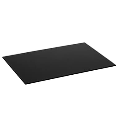 Harbour Housewares Articles ménagers en Verre Port Saver Plan de Travail - Noir - 500 x 400 mm Conseil antidérapante Cuisine en Verre Broyage