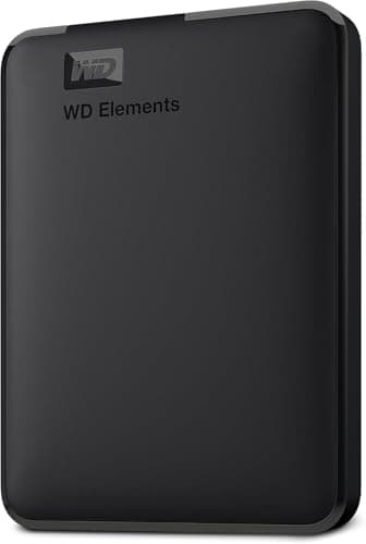 WD 2 To Elements disque dur portable externe, USB 3.0, Plug-and- play, formaté pour Windows, Noir
