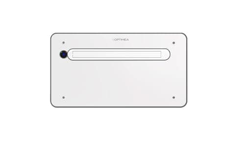 OPTIMEA, Climatiseur fixe monobloc, sans unité extérieure, 2100W, Réversible, jusqu'à 20m2, épaisseur 16cm, blanc, compact, design OAC-270-SD1
