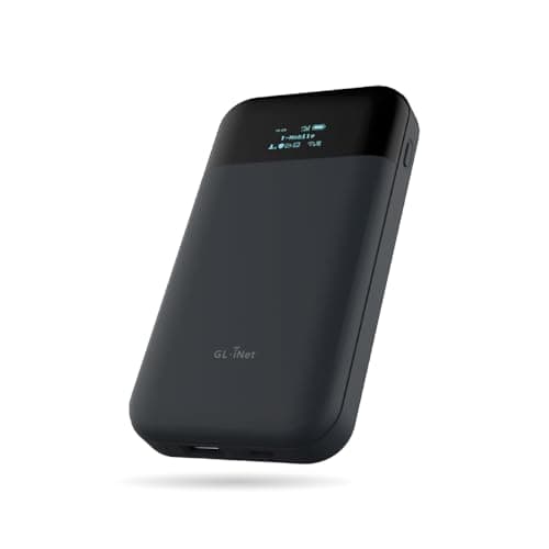 GL.iNet GL-E750V2 (MUDI) 4G LTE Hotspot Wi-Fi portable pour voyage | Appareil Hotspot mobile | Routeur VPN OpenWrt | MicroSD 1 To | OpenVPN | WireGuard | Tor | Batterie 7000 mAh | Version mondiale