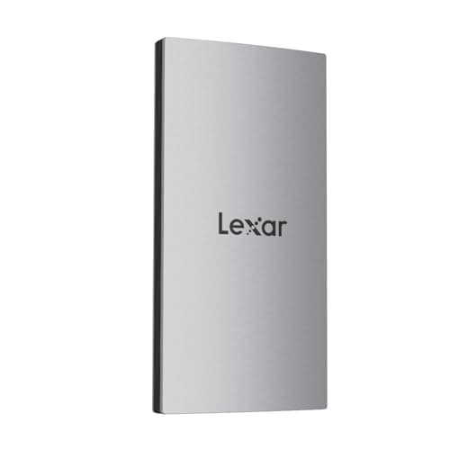 Lexar ES3 SSD Externe 1To, USB3.2 Gen2 Portable SSD, PSSD jusqu'à 1050Mo/s en Lecture, 1000Mo/s en écriture, Disque SSD Externe Compatible avec iPhone série 15/Mac/PS5/XBOX (LES3XXX001T-RNSNG)