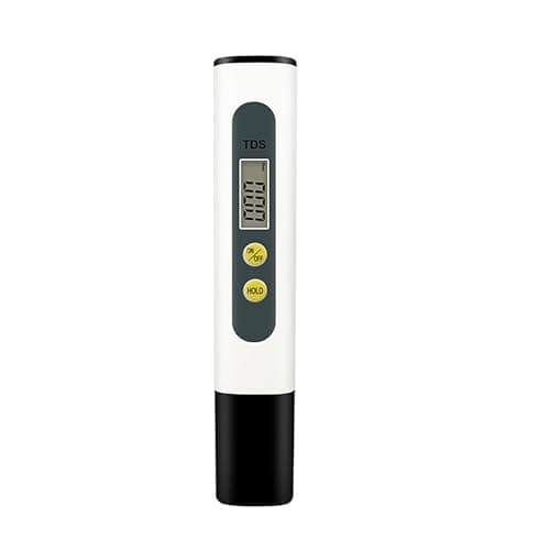 Jinpojun TDS Testeur de Qualité de l'eau Digital Mètre avec Grand Ecran LCD Numérique pour l'industrie Domestique Hydrothérapie, 0-9999PPM, Moniteur de la Qualité d'eau Potable(Noir)