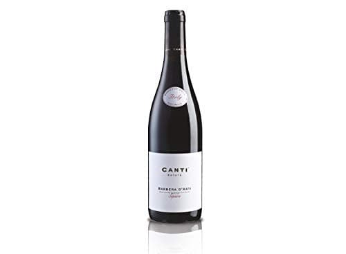 Canti - Barbera d'Asti D.O.C.G. Superior, Vin Rouge Italien Sec, Élaboré à Partir du Cépage Barbera du Piémont, Goût Epicé et Balsamique, 1x750 ml