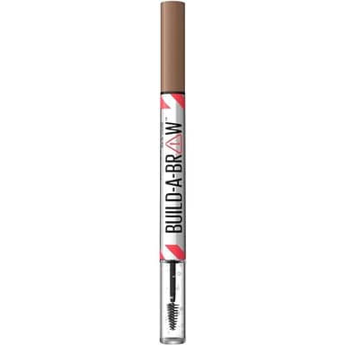Maybelline New York - Feutre & Gel à Sourcils 2-en-1 - Double Embout pour Combler, Dessiner et Fixer les Sourcils - Build a Brow - Teinte: Soft Brown (255)
