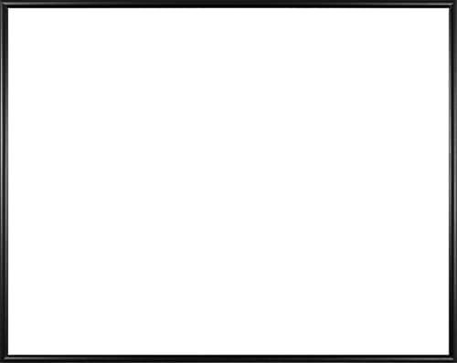Homedecoration Easy Cadre en Matière Plastique 33x98 cm 98x33 cm Choix de Couleur: Ici Noir Mat avec Verre Acrylique